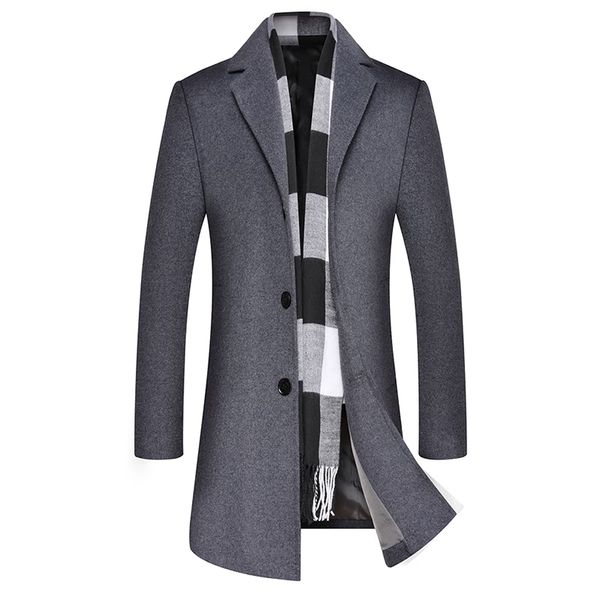 new arrival wool coat men winter jacket scarf detachable casual long woolen coat men slim fit trench, Black
new arrival wool coat men winter jacket scarf detachable casual long woolen coat men slim fit trench, Black
