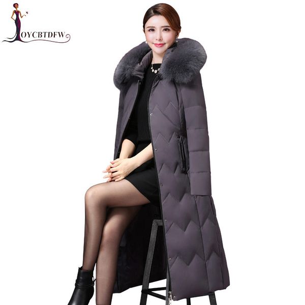 2019 winter women feather down jacket medium long large fur collar hooded overcoat new fashion warm white duck down coats ttt015, Black
2019 winter women feather down jacket medium long large fur collar hooded overcoat new fashion warm white duck down coats ttt015, Black