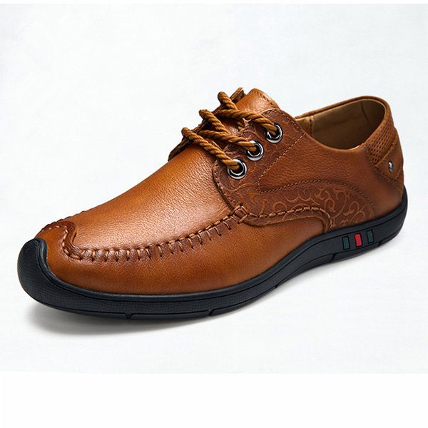 2018 spring autumn men soft leather khaki brown shoes genuine leather man fashion casual comfort business dress lace up shoes, Black
2018 spring autumn men soft leather khaki brown shoes genuine leather man fashion casual comfort business dress lace up shoes, Black