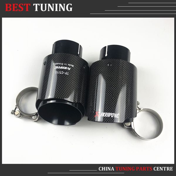1 pair akrapovic exhausts akrapovic muffler with glossy carbon and black stainless steel slip on universal exhaust
1 pair akrapovic exhausts akrapovic muffler with glossy carbon and black stainless steel slip on universal exhaust
