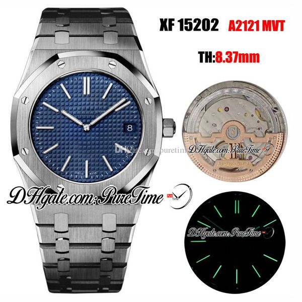 xf 39mm extra-thin 15202 a2121 automatic mens watch blue texture dial stick markers stainless steel bracelet edition new puretime, Slivery;brown
xf 39mm extra-thin 15202 a2121 automatic mens watch blue texture dial stick markers stainless steel bracelet edition new puretime, Slivery;brown