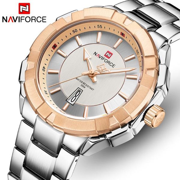 2020 new men watch naviforce fashion stainless steel quartz watches mens sport waterproof wrist watch, Slivery;brown
2020 new men watch naviforce fashion stainless steel quartz watches mens sport waterproof wrist watch, Slivery;brown