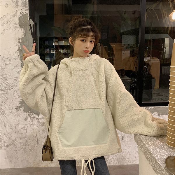 p shoot autumn casual cool hem drawstring hooded brushed and thick lambs wool hoodie, Blue;black
p shoot autumn casual cool hem drawstring hooded brushed and thick lambs wool hoodie, Blue;black