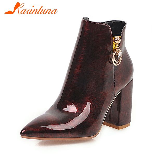 karin new plus size 33-48 fashion party booties ladies patent pu ankle boots women 2019 winter ladies high heels shoes woman, Black
karin new plus size 33-48 fashion party booties ladies patent pu ankle boots women 2019 winter ladies high heels shoes woman, Black