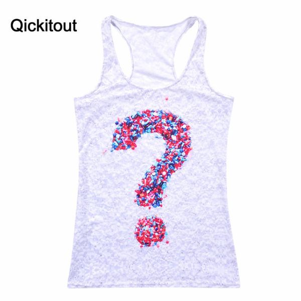 drop ship summer styles fashion women's chocolate candy question mark digital print round neck sleeveless tank camisole, White
drop ship summer styles fashion women's chocolate candy question mark digital print round neck sleeveless tank camisole, White