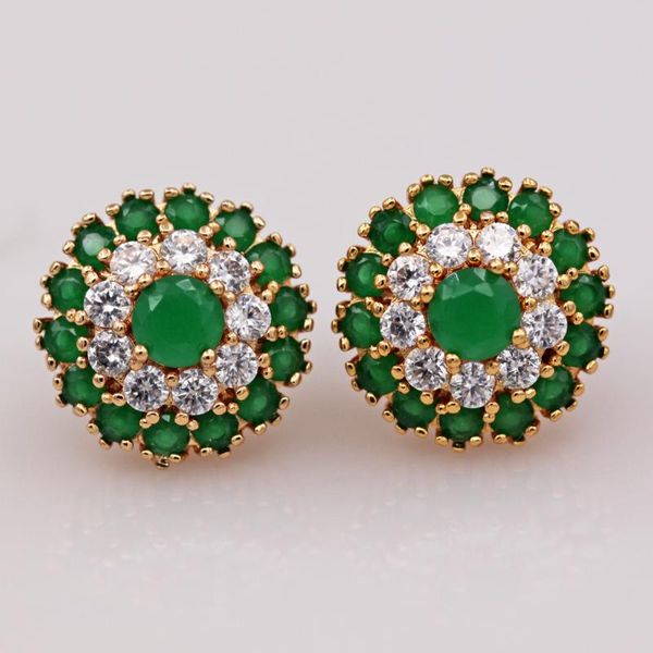 rlopay fashion women's earrings jewelry gold stone crystal green earrings zircon gold earring for women luxury stud, Golden;silver
rlopay fashion women's earrings jewelry gold stone crystal green earrings zircon gold earring for women luxury stud, Golden;silver