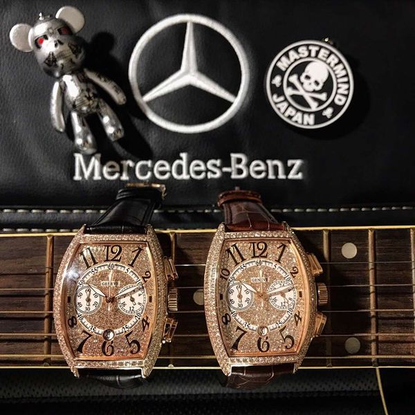 Frank Factory manufactures 51x17mm sapphire glass with the highest quality two-color 18k rose gold men's multi-functional OS quartz core dri
Frank Factory manufactures 51x17mm sapphire glass with the highest quality two-color 18k rose gold men's multi-functional OS quartz core dri