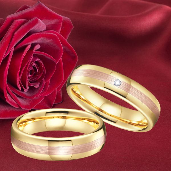 proposal marriage alliances tungsten carbide jewelry his and hers wedding rings set for couples men and women rose gold color, Slivery;golden
proposal marriage alliances tungsten carbide jewelry his and hers wedding rings set for couples men and women rose gold color, Slivery;golden