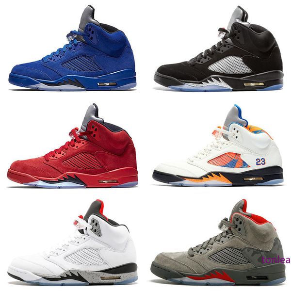 classic 5 basketball shoes white cement black metallic red blue suede oreo sneakers grape color bel air oreo for men size 36-47
classic 5 basketball shoes white cement black metallic red blue suede oreo sneakers grape color bel air oreo for men size 36-47