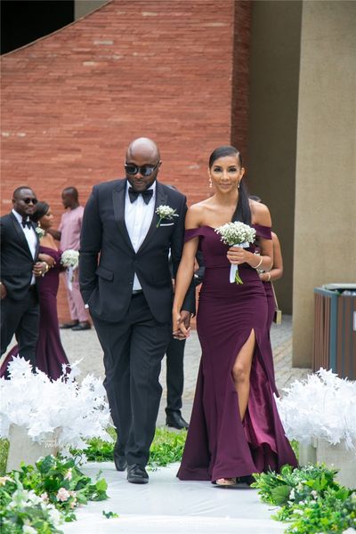 grape purple off the shoulder mermaid bridesmaid dresses african plus size evening prom gown high side split formal wedding guest gown, White;pink
grape purple off the shoulder mermaid bridesmaid dresses african plus size evening prom gown high side split formal wedding guest gown, White;pink