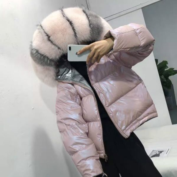 2020 winter new thick thick loose big fur collar double-sided down jacket bread coat female short tide, Black
2020 winter new thick thick loose big fur collar double-sided down jacket bread coat female short tide, Black