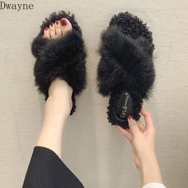 furry slippers soft bottom comfort womens shoe fashion wild flat sandals winter warm slippers cute plush hair fluffy slipper, Black
furry slippers soft bottom comfort womens shoe fashion wild flat sandals winter warm slippers cute plush hair fluffy slipper, Black