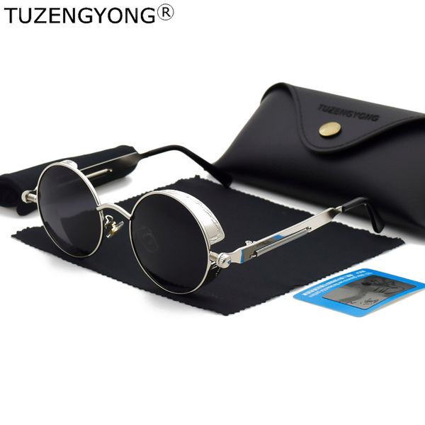 dropshipping gothic steampunk sunglasses polarized men women brand designer vintage round metal frame sun glasses, White;black
dropshipping gothic steampunk sunglasses polarized men women brand designer vintage round metal frame sun glasses, White;black