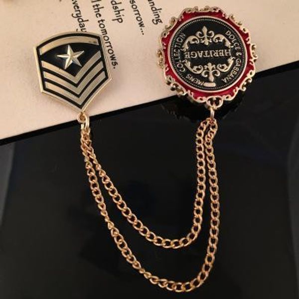 2020 designer brooch european and american shield british retro brooch medal accessories men's personality personality metal eagle badg, Gray
2020 designer brooch european and american shield british retro brooch medal accessories men's personality personality metal eagle badg, Gray