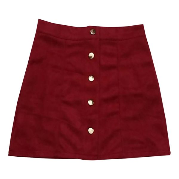 fashion autumn and winter women's chammy personality fashion solid color button mini skirt brown xl, Black
fashion autumn and winter women's chammy personality fashion solid color button mini skirt brown xl, Black