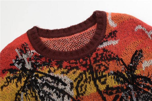 fashion- shipping 2017 sunset seaside jacquard sequins knitting pullover women brand same style women's sweaters dh0168, White;black
fashion- shipping 2017 sunset seaside jacquard sequins knitting pullover women brand same style women's sweaters dh0168, White;black