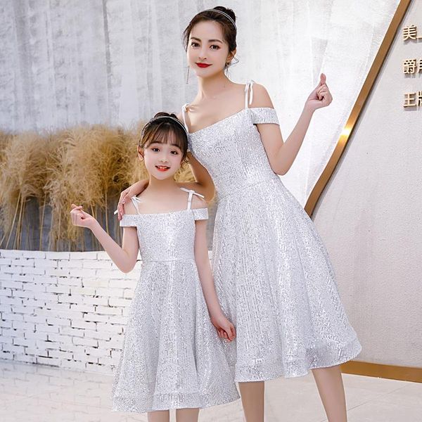 sequin mother daughter dresses wedding clothes white mom and me dress ball gown mum girls evening dress family matching outfits, Blue
sequin mother daughter dresses wedding clothes white mom and me dress ball gown mum girls evening dress family matching outfits, Blue