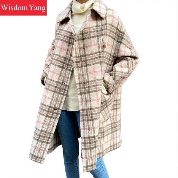 winter cashmere coat women sheep wool fleece long white plaid oversized woolen plus size woolen outerwear overcoat korean coats, Black
winter cashmere coat women sheep wool fleece long white plaid oversized woolen plus size woolen outerwear overcoat korean coats, Black