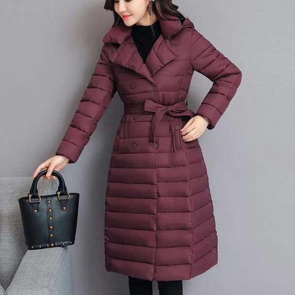 winter jacket women 2019 long hooded parka female coat plus size turn-down collar cotton padded outwear warm belt jackets oke060, Black
winter jacket women 2019 long hooded parka female coat plus size turn-down collar cotton padded outwear warm belt jackets oke060, Black