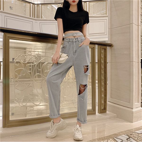 high waist jeans women vintage wide leg jeans mom denim trousers korean leisure loose plus size 2020 fashion street ripped, Blue
high waist jeans women vintage wide leg jeans mom denim trousers korean leisure loose plus size 2020 fashion street ripped, Blue
