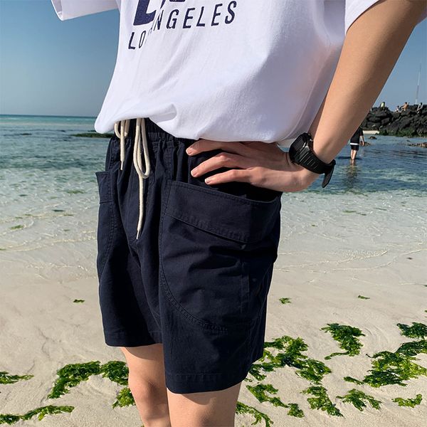 2019 summer new korean version of comfortable solid colorharajukubeach tooling three-color casual large size shorts, White;black
2019 summer new korean version of comfortable solid colorharajukubeach tooling three-color casual large size shorts, White;black
