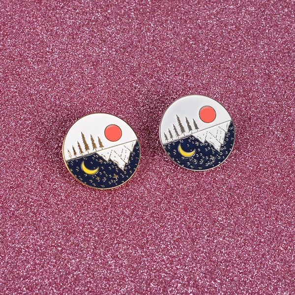 landscape round metal pins snow mountain forest starry sky sun moon brooches badges bag enamel pins jewelry gifts for friends, Gray
landscape round metal pins snow mountain forest starry sky sun moon brooches badges bag enamel pins jewelry gifts for friends, Gray