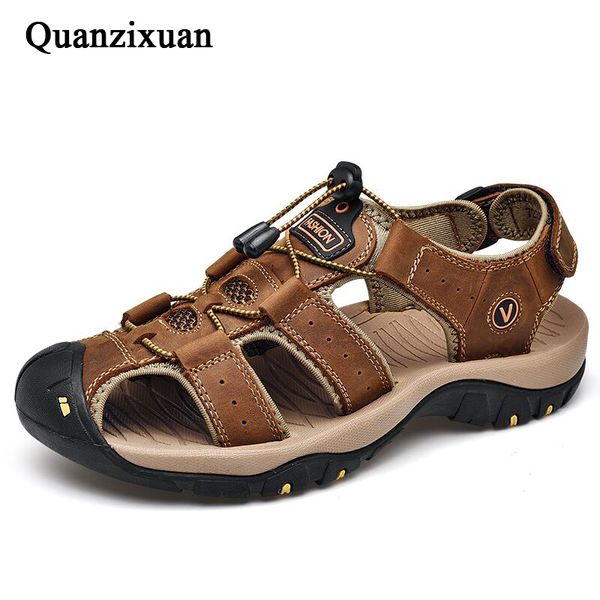 2019 new male shoes men sandals genuine leather beach shoes outdoor casual sneakers men classic sandals size 48, Black
2019 new male shoes men sandals genuine leather beach shoes outdoor casual sneakers men classic sandals size 48, Black