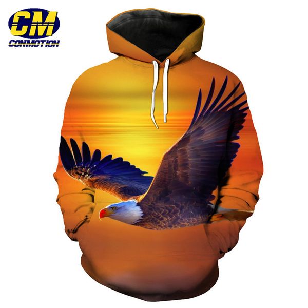 flying eagle print fashion yellow hooded sportswear pullover men women tracksuits us size, Black
flying eagle print fashion yellow hooded sportswear pullover men women tracksuits us size, Black