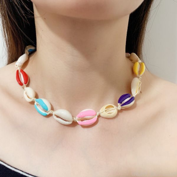 colorful pearl shell choker necklace rope chain bohemian natural collar seashell necklaces women summer beach party statement jewelry, Silver
colorful pearl shell choker necklace rope chain bohemian natural collar seashell necklaces women summer beach party statement jewelry, Silver