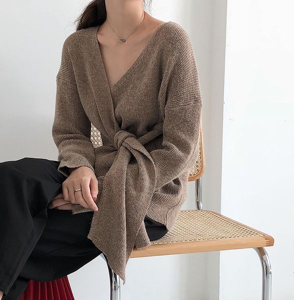 5 colorautumn winter lace up knitted sweater korean elegant ladies long sleeve female v neck cardigans womens (b2400, White
5 colorautumn winter lace up knitted sweater korean elegant ladies long sleeve female v neck cardigans womens (b2400, White