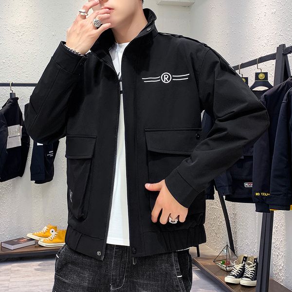 men's casual jacket men's 2019 autumn korean-style students jacket workwear wear-a generation of fat, Black;brown
men's casual jacket men's 2019 autumn korean-style students jacket workwear wear-a generation of fat, Black;brown