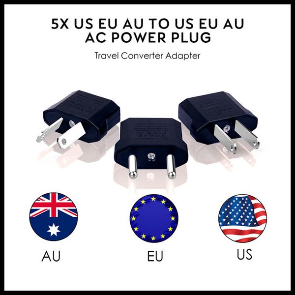 США / ЕС ЕС AU AC Power Plug адаптер конвертер адаптер США в Европейский черный Пластиков
США / ЕС ЕС AU AC Power Plug адаптер конвертер адаптер США в Европейский черный Пластиков