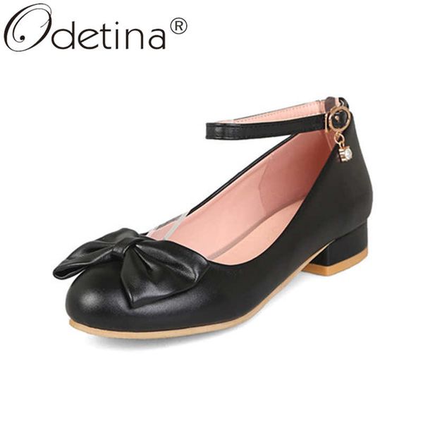 odetina women new elegant crystal round toe block low stacked heel female fashion sweet buckle strap bow sweet mary janes shoes, Black
odetina women new elegant crystal round toe block low stacked heel female fashion sweet buckle strap bow sweet mary janes shoes, Black
