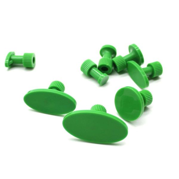 8 pcs green smooth surface glue tabs for car dent puller system car hail dent repair tools set pdr tabs
8 pcs green smooth surface glue tabs for car dent puller system car hail dent repair tools set pdr tabs