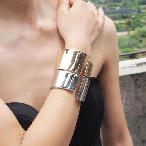 manilai punk alloy cuff bangles bracelets for women fashion statement big alloy bangle party accessories golden silver color, Black
manilai punk alloy cuff bangles bracelets for women fashion statement big alloy bangle party accessories golden silver color, Black