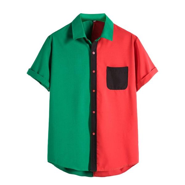 summer beach shirt color-block stitching hawaiian shirt mens printed hawaiian loose short sleeve casual buttons 2020 camisas, White;black
summer beach shirt color-block stitching hawaiian shirt mens printed hawaiian loose short sleeve casual buttons 2020 camisas, White;black