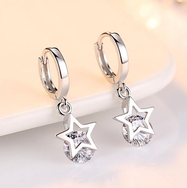 fashion- sterling silver star charms cz circles small loops huggie hoops earrings for women jewelry kids, Golden;silver
fashion- sterling silver star charms cz circles small loops huggie hoops earrings for women jewelry kids, Golden;silver
