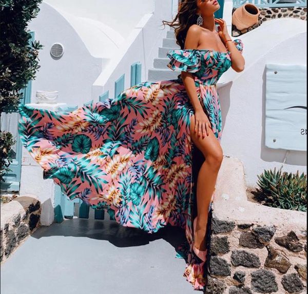 2020 summer european and american new tube printed dress cross-border womens dress, White;black
2020 summer european and american new tube printed dress cross-border womens dress, White;black