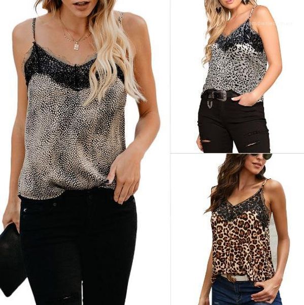 summer tshirt fashion leopard printed lace panelled sleeveless vest street style women clothing new style women, White
summer tshirt fashion leopard printed lace panelled sleeveless vest street style women clothing new style women, White