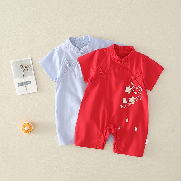 summer baby jumpsuit new plum blossom hanfu cheongsam short-sleeved romper outfits, Blue
summer baby jumpsuit new plum blossom hanfu cheongsam short-sleeved romper outfits, Blue