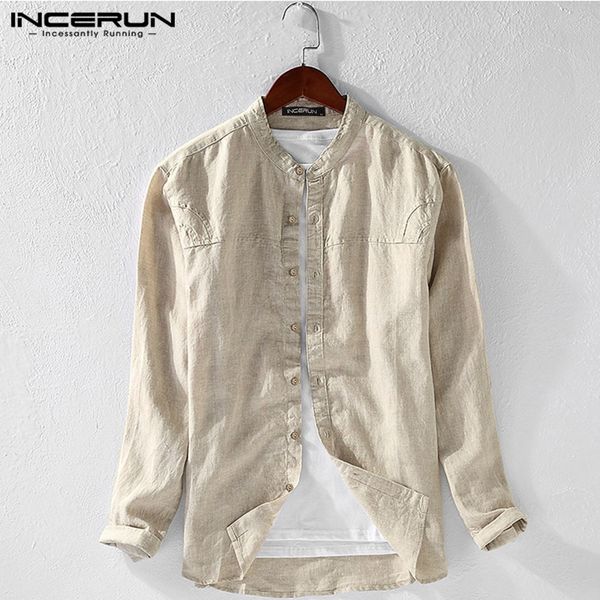 men's casual shirts incerun men shirt cotton solid harajuku long sleeve stand collar breathable camisa japanese style streetwear, White;black
men's casual shirts incerun men shirt cotton solid harajuku long sleeve stand collar breathable camisa japanese style streetwear, White;black