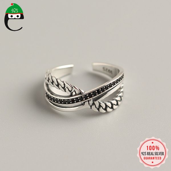 cluster rings elfoplatasi genuine 925 sterling silver sweet three-layer black zircon opening ring for women wedding party s925 jewelry y3-25, Golden;silver
cluster rings elfoplatasi genuine 925 sterling silver sweet three-layer black zircon opening ring for women wedding party s925 jewelry y3-25, Golden;silver