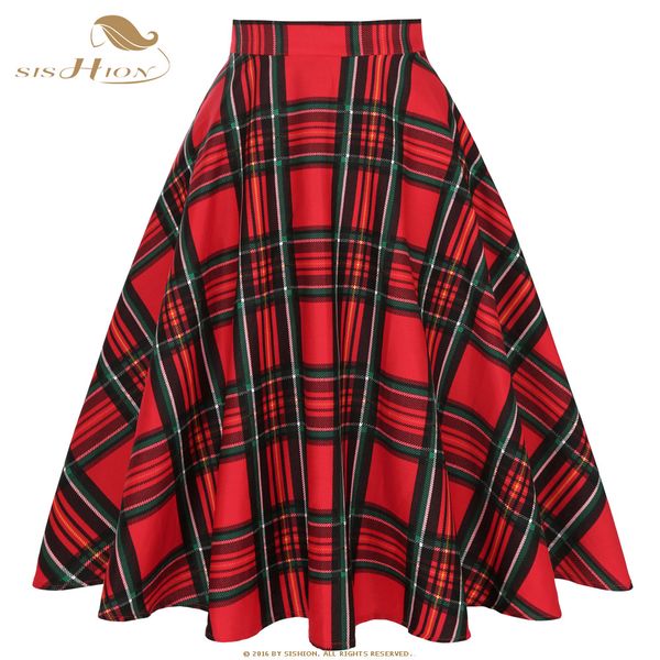 sishion women knee length skirt ss0006 big swing autumn high waist plaid vintage red plaid skirt mujer femme, Black
sishion women knee length skirt ss0006 big swing autumn high waist plaid vintage red plaid skirt mujer femme, Black