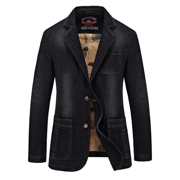 jeans men's button leisure suit comfortable cotton cowboy denim jacket coat men blazer suits for men jaqueta brand-clothing, Black;brown
jeans men's button leisure suit comfortable cotton cowboy denim jacket coat men blazer suits for men jaqueta brand-clothing, Black;brown