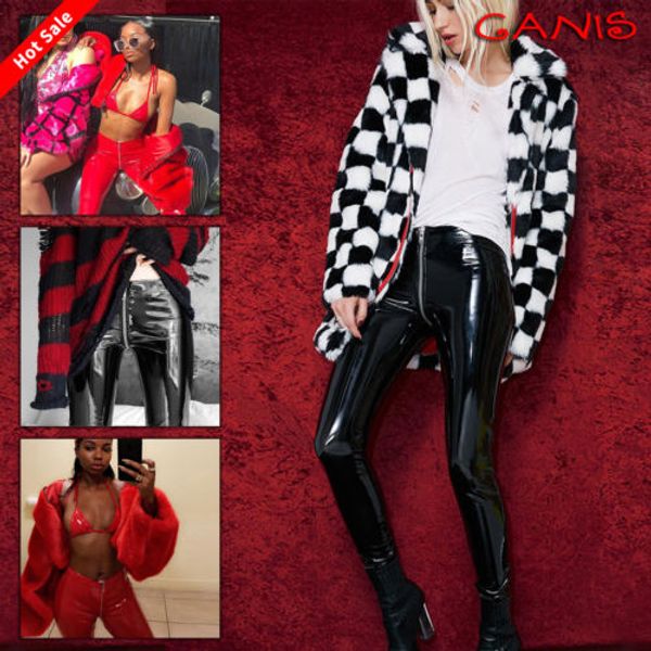 2019 new clubwear pant women pu leather trouser high waist stretchy push bulift pants skinny tight zipper female trouser, Black;white
2019 new clubwear pant women pu leather trouser high waist stretchy push bulift pants skinny tight zipper female trouser, Black;white