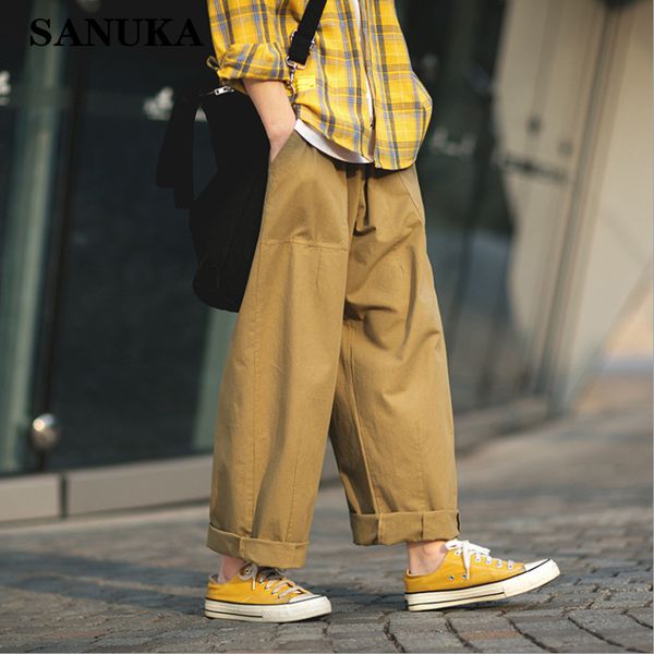 men's pants men japanese solid straight 2021 mens loose wide leg male fashion hip hop cargo black joggers
men's pants men japanese solid straight 2021 mens loose wide leg male fashion hip hop cargo black joggers