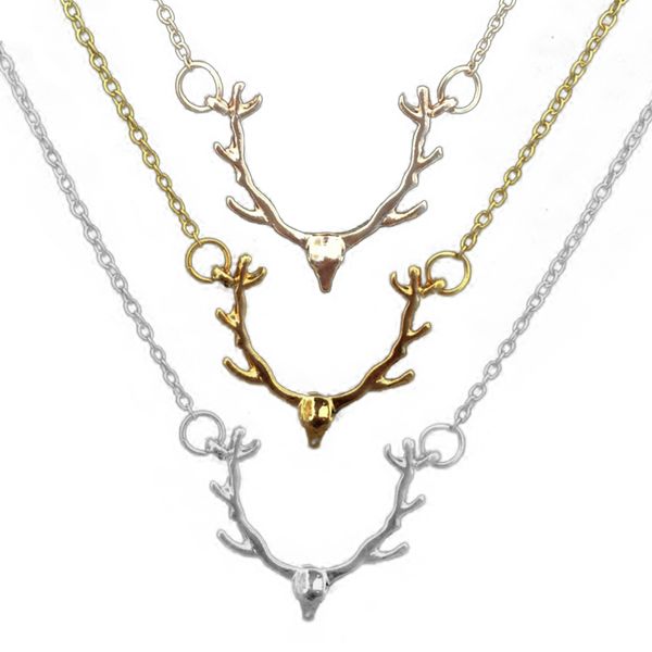 fashion jewelry elk deer antlers pendant necklace christmas gift for women girl necklace, Silver
fashion jewelry elk deer antlers pendant necklace christmas gift for women girl necklace, Silver
