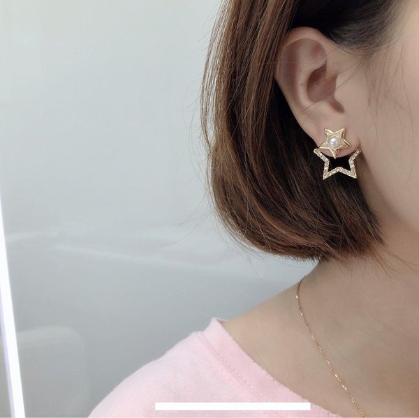 stars studs personality luxury jewelry brass needle earrings stud earrings for women asymmetric christmas party gift, Golden;silver
stars studs personality luxury jewelry brass needle earrings stud earrings for women asymmetric christmas party gift, Golden;silver