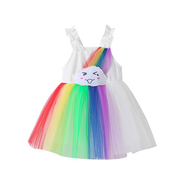 fashion baby girls sleeveless dress kids rainbow cloud cartoon outfits dresses striped mesh toddler girls clothing casual princess dress, Red;yellow
fashion baby girls sleeveless dress kids rainbow cloud cartoon outfits dresses striped mesh toddler girls clothing casual princess dress, Red;yellow