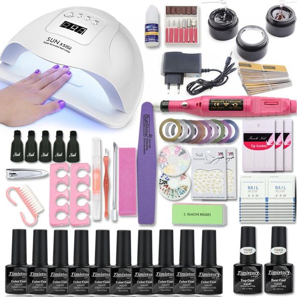 nail art kits manicure set with lamp 80/54/36w 10 color uv gel polish kit tools for files
nail art kits manicure set with lamp 80/54/36w 10 color uv gel polish kit tools for files